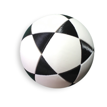 Puzzle esférico 3D FNL de 7,5 cm en blanco + negro, sin fondo