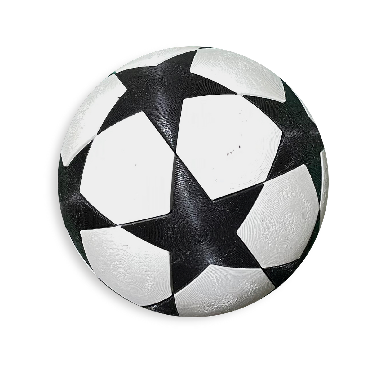 Puzzle esférico 3D CHL de 7,5 cm en blanco + negro, sin fondo