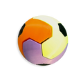 Puzzle esférico 3D LKY mini de 5 cm en naranja + amarillo flúor + violeta + negro + blanco, sin fondo