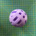 Puzzle esférico 3D ORT de 7,5 cm en violeta, armado