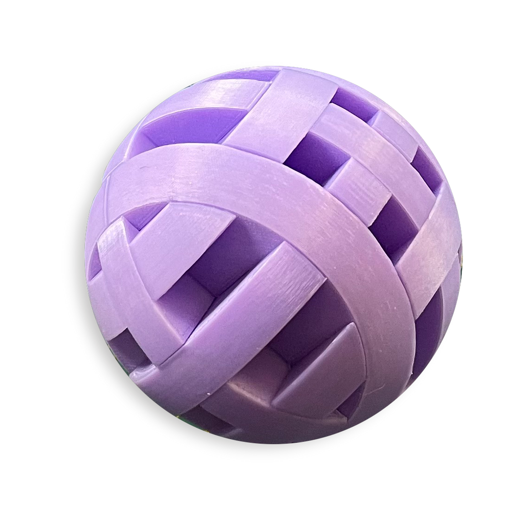 Puzzle esférico 3D ORT de 7,5 cm en violeta, sin fondo