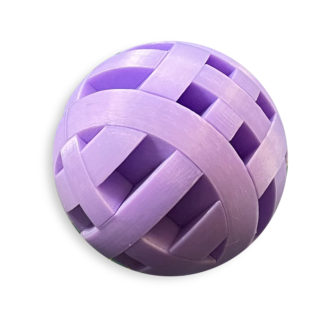 Puzzle esférico 3D ORT de 7,5 cm en violeta, sin fondo