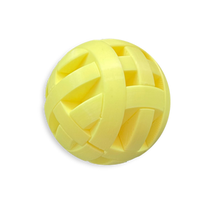 Puzzle esférico 3D ORT mini de 5 cm en amarillo flúor, sin fondo
