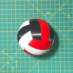 Puzzle esférico 3D TBL de 7,5 cm en blanco + rojo + negro, armado