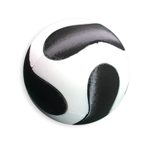 Puzzle esférico 3D TMG de 7,5 cm en blanco + negro, sin fondo