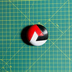Puzzle esférico 3D TRI de 5 cm en blanco + rojo + negro, armado